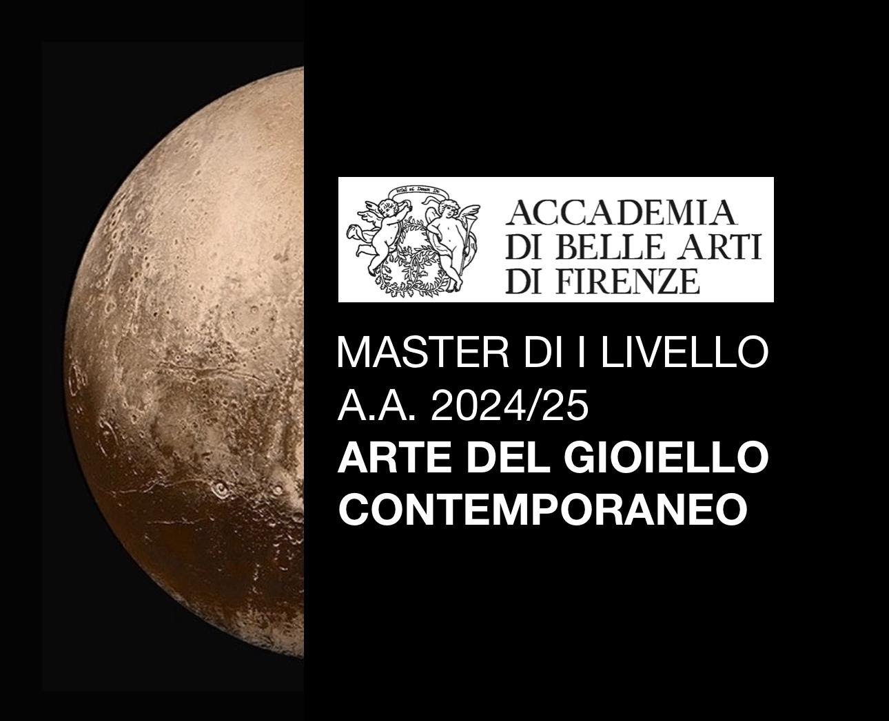 MASTER ACCADEMICO DI I LIVELLO IN “ARTE DEL GIOIELLO CONTEMPORANEO”